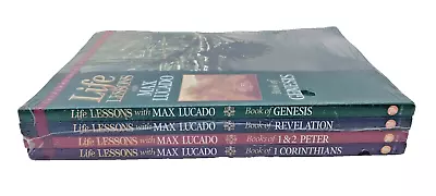 Life Lessons With Max Lucado 4 Book Lot Set Inspirational Bible Brand New Sealed • $39.99