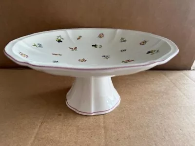 Villeroy & Boch Petite Fleur 10  Pedestal Plate - BEAUTIFUL! • $34