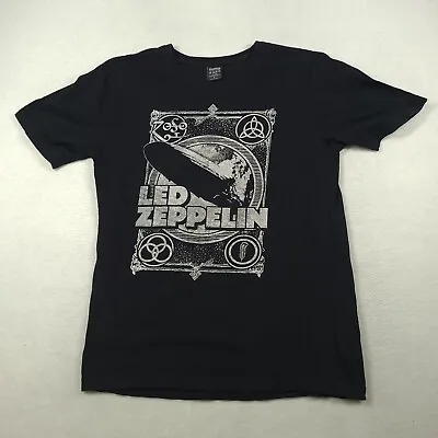Led Zeppelin Black T-Shirt Size S Short Sleeve Adult Graphic Tee Casual Top • $10.50