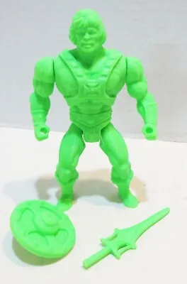 Motu He-man Green 3d Printed Action Figure W/ Sword & Shield 5  Tall Jointed • $22.99