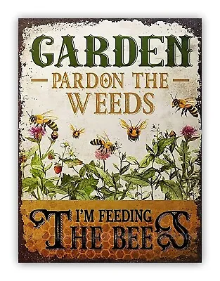 Funny Garden Metal Sign Patio Backyard • £4.99