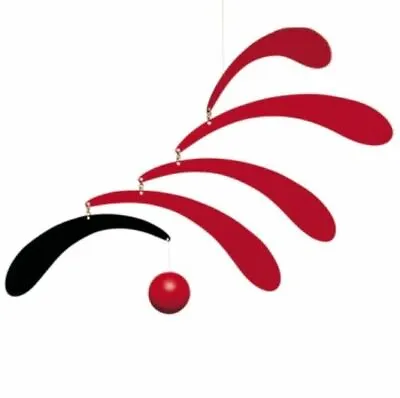 Flensted Flowing Rhythm Red Modern Hanging Mobile New Museum Gift Free Shipping • $62