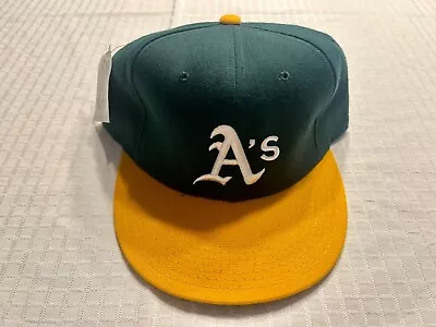 New Era Diamond Collection Hat Vintage USA Oakland A's Fitted 7 5/8 NOS NWT • $69.99