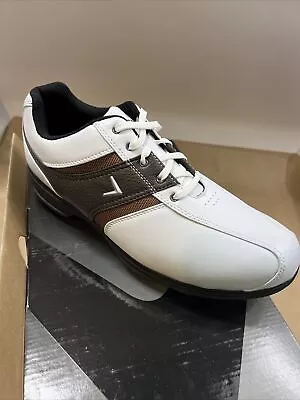 Callaway White Tan Brown Golf Shoes M279-14 Size 9 M • $39.45