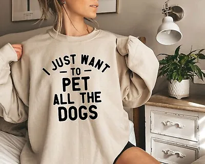 Dog Lover Sweatshirt Fur Mama Crewneck Animal Lover Hoodie • $22