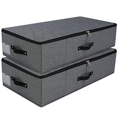 £43.32 • Buy  Foldable Under Bed Storage Basket Container [2 Pack] With Black Gray, 2pcs