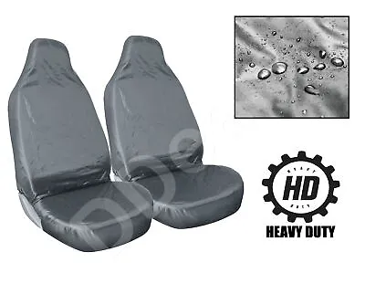1+1 Front Grey HD Car Seat Covers Pair Heavy Duty Set For Mercedes E Class Coupe • £22.99