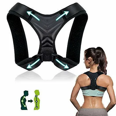 Posture Corrector For Men And Women Upper Back Brace Clavicle Spine Support... • £7.99