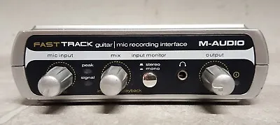 UNTESTED M-Audio Fast Track Guitar Mic Recording Interface • $19.95