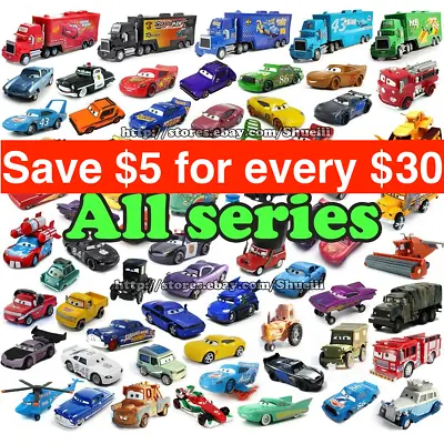 Disney Pixar Cars Lot Lightning McQueen 1:55 Diecast Metal Car Toy Gift For Boy • $15.99