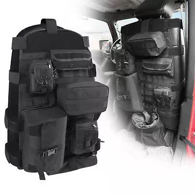 1x Tactical Molle Car Seat Cover Pouch Tools Storage Bag For UTV Car Truck JK CJ • $54.98