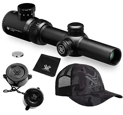 Vortex Optics Crossfire II 1-4x24 Riflescope V-Brite With Free Hat Bundle • $199