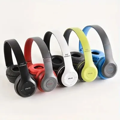 Wireless Headphones Bluetooth Kid Earphone Noise Cancelling Over Ear Stereo UK • £6.46