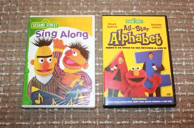 Lot Of 2 Sesame Street DVDs Sesame Street Sing Along (New) & All-Star Alphabet • $9.89