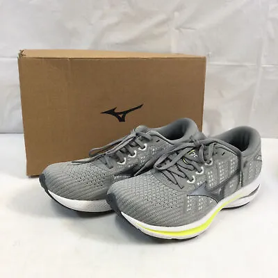 Mizuno Wave Rider 25 J1GD217593 Womens Gray Lace Up Running Shoes Size 8 • $109.99