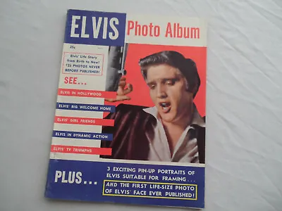 ELVIS Original 1956 PHOTO ALBUM MAGAZINE__ 110 SUPER PHOTOS + ARTICLES__EX+ • $125