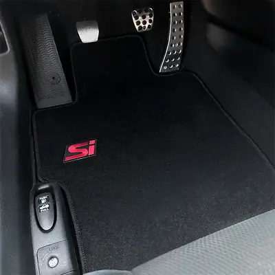Fits 06-11 Honda Civic Black Nylon Floor Mats Carpets Front Rear W/ Si 3PCS Set • $59.99