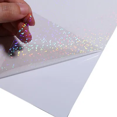 $9.89 • Buy 5Pc A4 Waterproof Vinyl Rainbow Dot Sticker Paper For Inkjet Laser Printer Paper