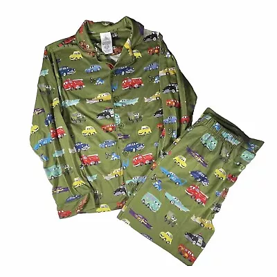 Disney Cars Lightning McQueen Pajama Set Boys Sz 9/10 Tow Mater Sally Green • $21.87