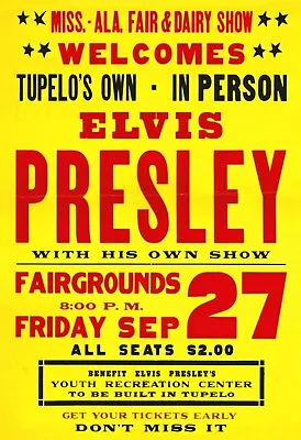 Elvis Presley 13  X 19  Re-Print Music Concert Poster • $19.95