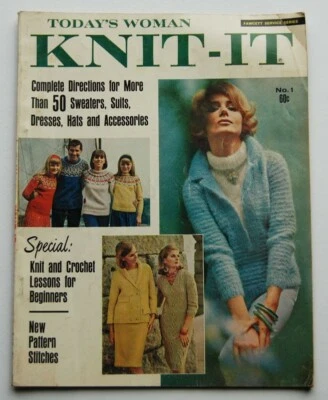 $9.99 • Buy Today's Woman Knit-It 1965 - Knit & Crochet Lessons For Beginners - M11
