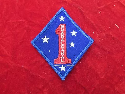 WW 2 USMC 1st Marine Division  PATCH Premium Quality Guadalcanal W/ Tag • $69.99