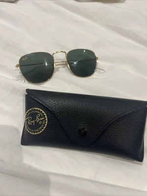 $52 • Buy Ray Ban ‘Frank’ Gold Frame Sunglasses - RB3857