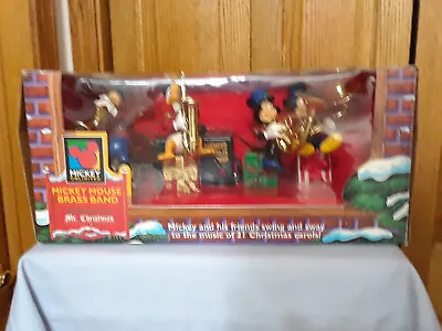 Mickey Mouse BRASS BAND Mr. Christmas 1995  STILL WORKS  AWESOME  C12 • $50