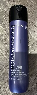 4 X Matrix Total Results So Silver Color Obsessed Purple Toning Shampoo 300ml • £29.95