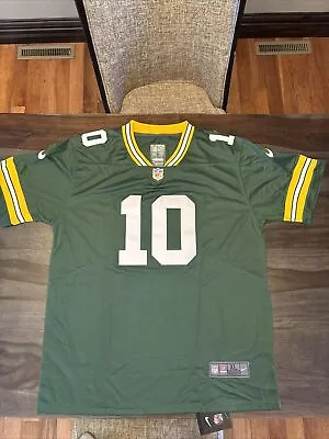 Jordan Love #10 Jersey Green Bay Packers QB Xtra Large XL Men’s NWT • $45.99