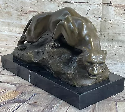 Bronze Bobcat Mountain Lion Calhouns Sculpture Quality Artwork Figurine Nr • $239.40