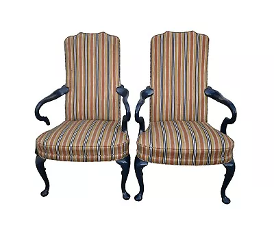 Vintage Pair Of Hickory Chair Hollywood Regency Style Accent Chairs • $598