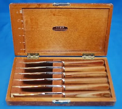 $170 • Buy Vintage KA-BAR Kitchen Knife Set Of 6 With Original Wood Case