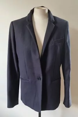 Vanessa Bruno Dark Navy's Blue Virgin Wool Blend Blazer Size 38 • £65