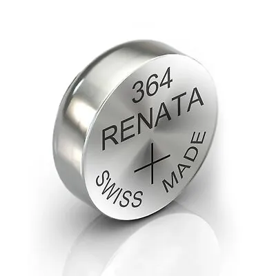 1 X Renata SR621SW 364 AG1 SR60 SB-AG Watch Battery Silver Oxide Use By 2026 • £1.68