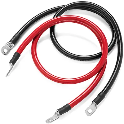 Spartan Power 2/0 AWG Battery Cables Made In The USA! Terminated 5/16  Or 3/8  • $185.77