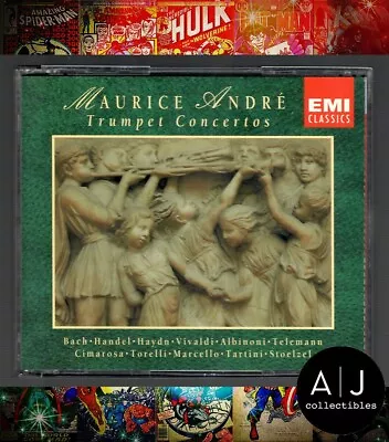 Trumpet Concertos (1992 2 CDs EMI Music) Maurice Andre • $12.95