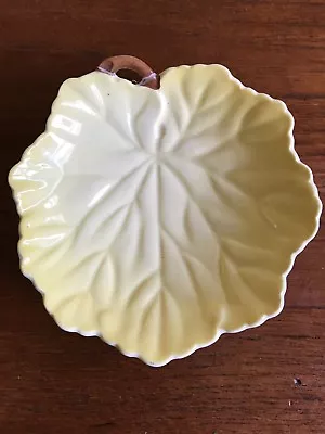 Vintage Yellow Carlton Ware Leaf Small Trinket Dish • $15