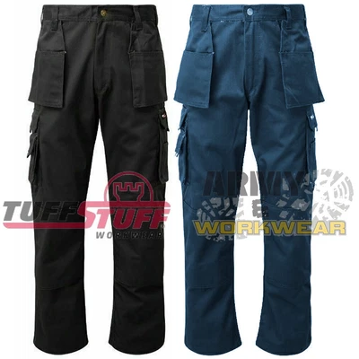 £19.99 • Buy Mens Tuff Stuff Pro Work Trousers Premium Combat Cargo Style Knee Pad Pocket 711