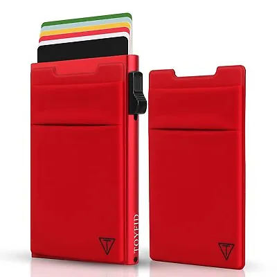 Pop Up Credit Card Wallet - Scratch-resistant Aviation Aluminum RFID Blocking... • $26.53