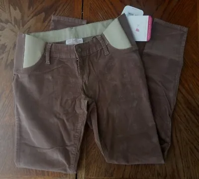 Isabel Maternity Pants Size 2 / 26R 29  Skinny Corduroy Light Brown • $8.99