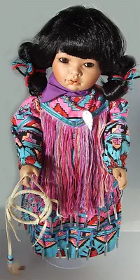 NEW VAL SHELTON 19 In DREAM SINGER NATIVE AMERICAN INDIAN  DOLL WORLD GALLERY • $180