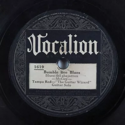 Blues 78 TAMPA RED Bumble Bee Blues VOCALION 1619 HEAR 435 • $8