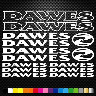 FITS Dawes Bikes Vinyl Stickers Sheet Frame Cycling Bicycle Mtb Road • $15.42