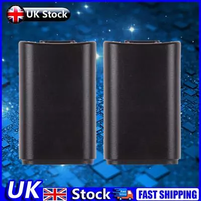 2pcs Useful Back Door Case Shell Pack Kit Black For Xbox 360 Wireless Controller • £5.19