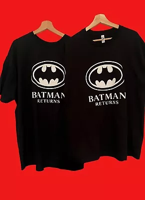 Batman Returns 1992 Movie T Shirt Crew Neck Classic Black Shirt DC Comics Batman • $14.99