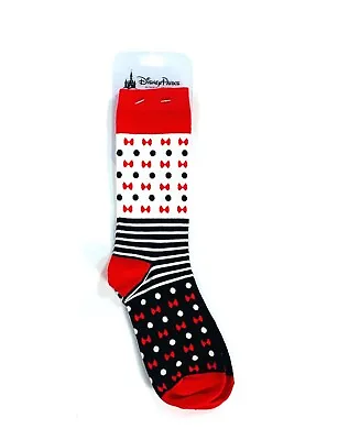 Disney Parks Minnie Mouse Bows & Polka Dots Youth Crew Socks New • $15.99