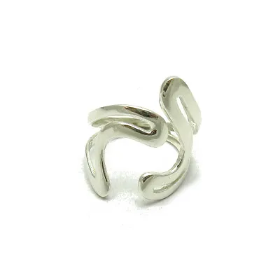 Stylish Sterling Silver Ring Genuine Solid Hallmarked 925 Handmade R000095 • £18.40
