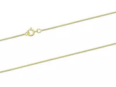 9ct Yellow Gold Diamond Cut Curb Chain 16 /18 /20 /22 /24  Necklace Solid Gold • £32.54