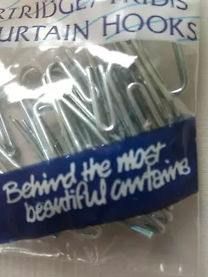 £1 • Buy Cartridge/Tridis Tape Curtain Hooks. Packs Of 10